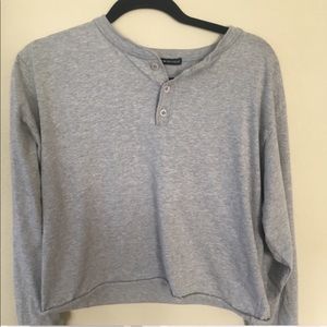 Brandy Melville Gray Shirt